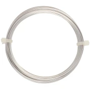 Fil de cuivre carré pour bijoux 0.8 mm anti-ternissement - Argenté x6m