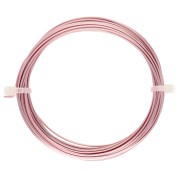 Fil de cuivre carré pour bijoux 0.8 mm anti-ternissement - Doré rose x6m|raw }}