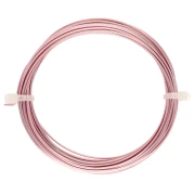 Fil de cuivre carré pour bijoux 0.8 mm anti-ternissement - Doré rose x6m