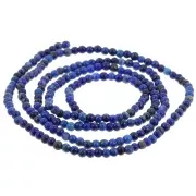 Perles rondes 2 mm en pierre gemme - Lapis Lazuli x38cm