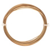 Fil de cuivre carré pour bijoux 0.8 mm anti-ternissement - Doré x6m