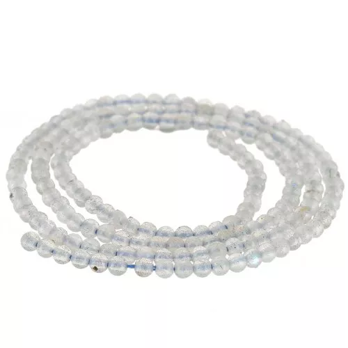 Perles rondes 2 mm en pierre gemme - Labradorite x38cm
