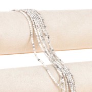 Perles rondes 2 mm pierre gemme - Howlite x38cm