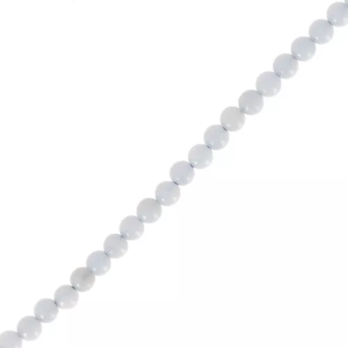 Perle Calcédoine bleue 2 mm x38cm