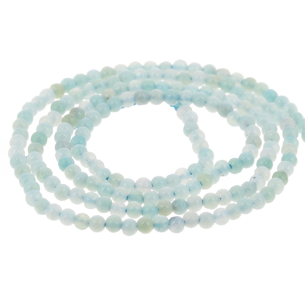 Perle donuts facettée 12 mm pierre gemme - Amazonite x1 - Perles & Co