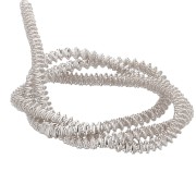 Cannetille spirale frisée 3.4 mm pour broderie - création broches - Argenté x3|raw }}