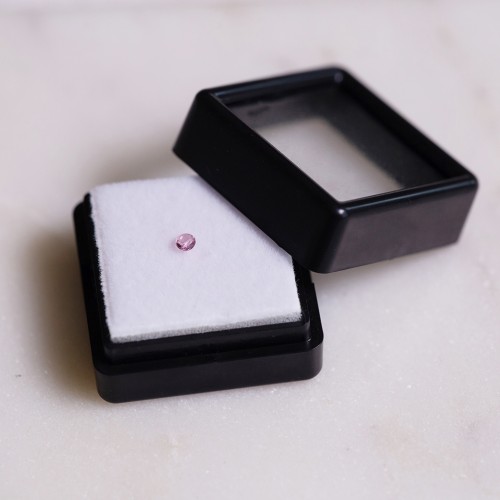 Tourmaline Rose rond - 2.5 mm - 0.08 cts