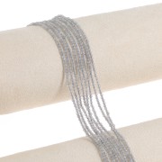 Perles Rondes facettées 2 mm en pierre gemme - Labradorite x38cm