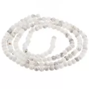 Perles Rondes facettées 2 mm - Howlite x38cm