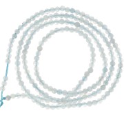 Perles  Rondes facettées  2 mm Aqua Jade x38cm