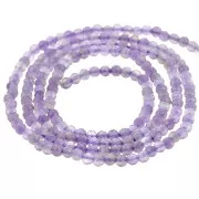10 Perles En Pierre D’améthyste – Boules Facettées 6mm – DIY Bijoux
