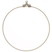 Supports boucles d'oreilles créoles un anneau 50 mm bronze x2|raw }}