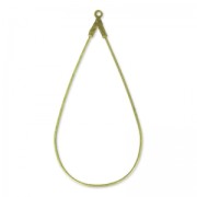Supports boucles d'oreilles gouttes 50x25 mm bronze x2