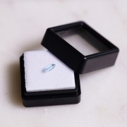 Aigue Marine rectangle 5.4x3.4 mm - 0.45 cts