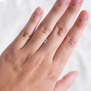 Aigue Marine rectangle 4.5x2.6 mm - 0.25 cts