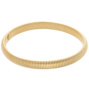 Bracelet jonc 68 mm - Largeur 8 mm - Acier inoxydable 304L Doré x1