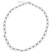 Collier maille Fantaisie 7.5 mm - Acier inoxydable 304L x46cm|raw }}