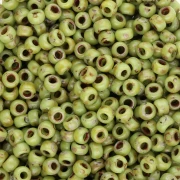Rocaille Miyuki 8/0 4515 - Opaque Chartreuse Picasso x8g