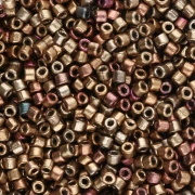 Rocailles Matubo 10/0 2.1 mm - Gold Copper Iris Metallic Mat x10g
