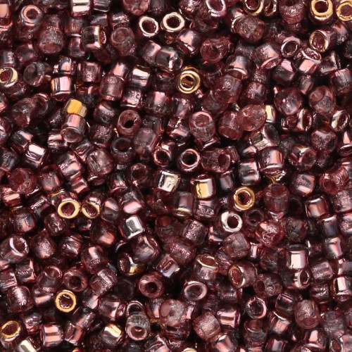 Rocailles Matubo 10/0 2.1 mm - Crystal Apollo Gold x10g