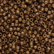Perles de rocailles Matubo 10/0 2.1 mm - Opaque Yellow Bronze Picasso x10g