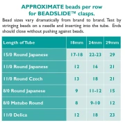 Fermoir Beadslide pour tissage de perles à clipser 30x13 mm - Doré x1