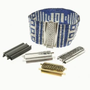 Fermoir Beadslide pour tissage de perles à clipser 30x13 mm - Doré x1