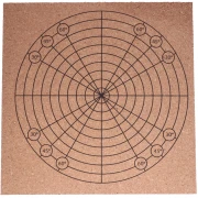 Planche en liège pour le macramé 20x20 cm - Naturel