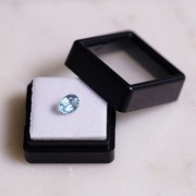 Aigue Marine ovale 7.2x5.6 mm - 0.90 cts