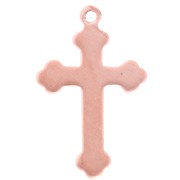 Pendentif croix 20.5x13 mm pour poudre de sur-glaçure Efcolor en cuivre x1|raw }}