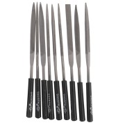 Jeu de 10 limes aiguilles 17 cm - Gros grain - outillage bijouterie x1