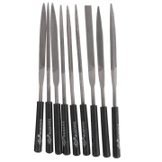 Jeu de 10 limes aiguilles 17 cm - Gros grain - outillage bijouterie x1