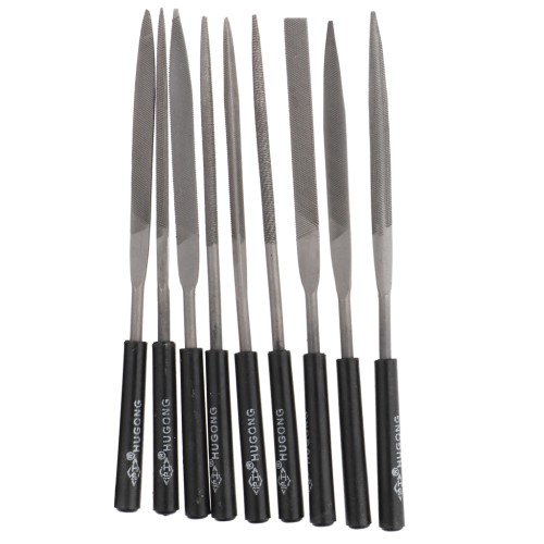 Jeu de 10 limes aiguilles 17 cm - Gros grain - outillage bijouterie x1