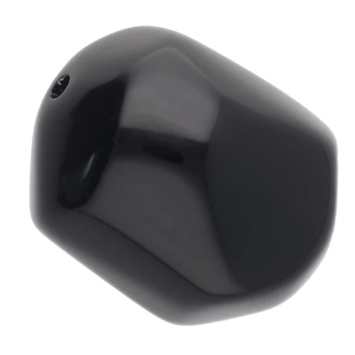 Perle baroque irrégulière en résine opaque 19x15 mm - Noir x1