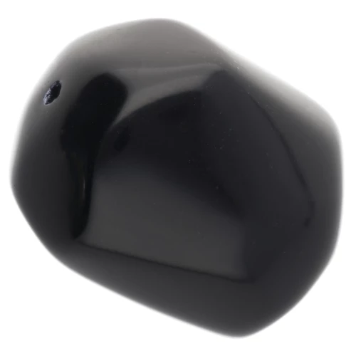 Perle baroque irrégulière en résine opaque 22x17 mm - Noir x1