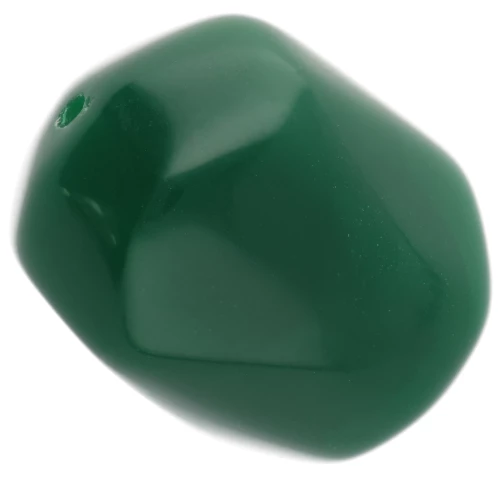 Perle baroque irrégulière en résine opaque 22x17 mm - Vert émeraude x1