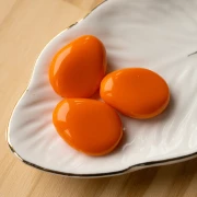 Perle plate irrégulière 25x20 mm en résine opaque - Orange x1