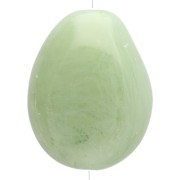 Perle plate irrégulière 25x20 mm en résine translucide - Lichen marbré x1