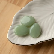 Perle plate irrégulière en résine translucide 22x17 mm - Lichen marbré x1