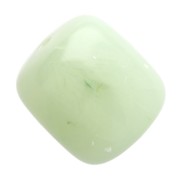 Perles tubes 12x11 mm en résine translucide - Lichen marbré x6