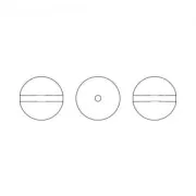 Perles nacrées PureCrystal 5810 5 mm Pearlescent White Pearl x15