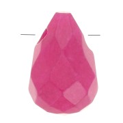 Goutte facettée 6x9 mm Fuchsia Agate x1