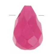 Goutte facettée 6x9 mm Fuchsia Agate x1