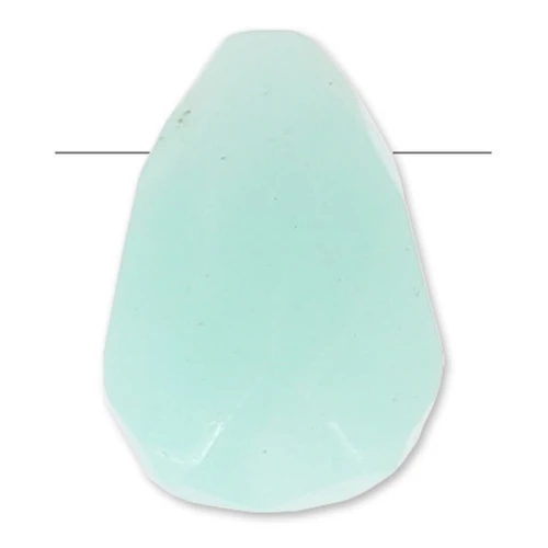 Goutte facettée 6x9 mm Amazonite x1