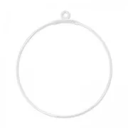 Intercalaires créoles à décorer 40 mm en Argent 925 x2