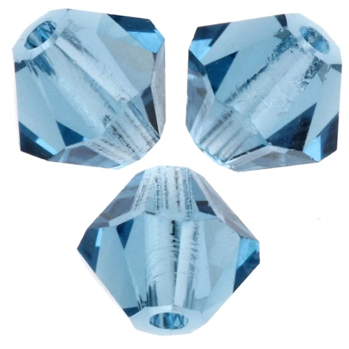 Perles toupies Preciosa - Rondelle Bead 5 mm - Malibu Blue x12