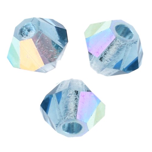 Perles toupies Preciosa - Rondelle Bead 3 mm - Malibu Blue AB x30