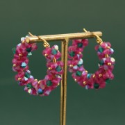 Perles toupies Preciosa - Rondelle Bead 4 mm - Malibu Blue AB x30