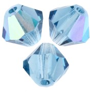 Perles toupies Preciosa - Rondelle Bead 5 mm - Malibu Blue AB x12|raw }}