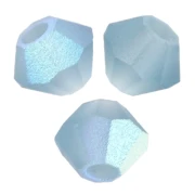 Perles toupies Preciosa - Rondelle Bead 3 mm - Malibu Blue AB Matt x30